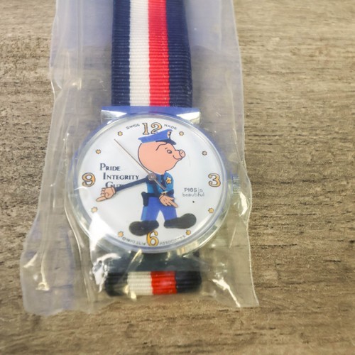 Orologio Vintage 'PIGS IS BEAUTIFUL' -Rarologio da Collezione 1970 Svizzero - Foto 3 di 6