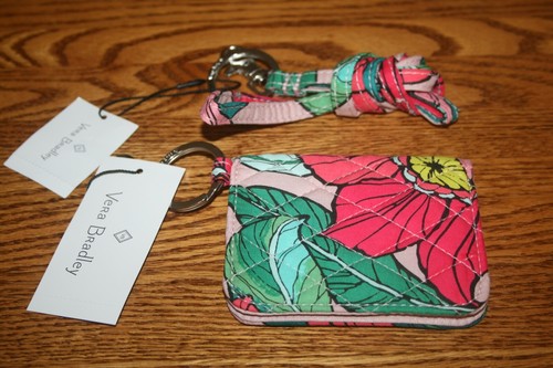 Vera Bradley SCHLÜSSELBAND & CAMPUS DOPPEL AUSWEISETUI Mini Geldbörse Kartenetui Reise NEU - Bild 16 von 20