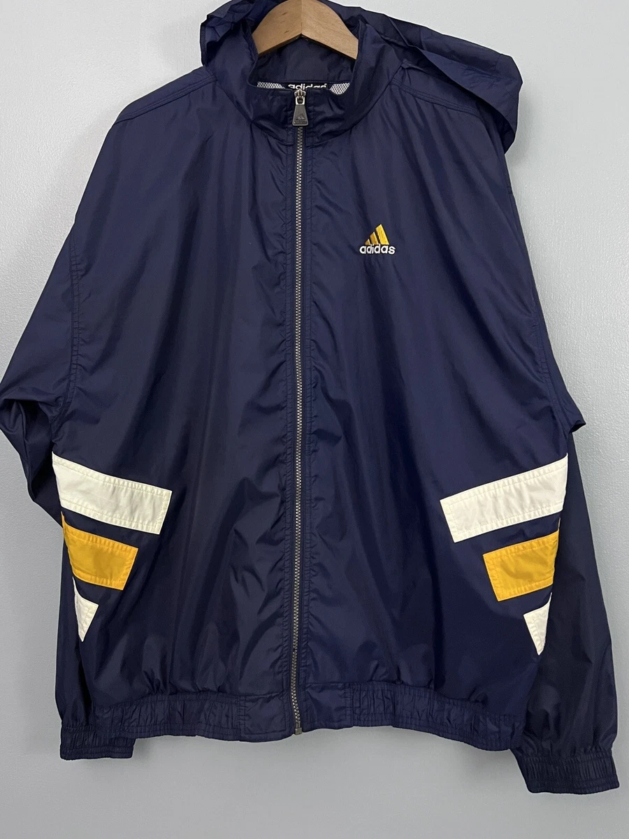 Adidas blue top yellow jacket