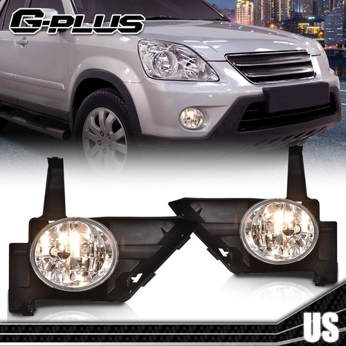 Fit For 05-06 Honda CRV Clear Lens Pair Bumper Fog Light Lamp+Wiring+Switch Kit - Picture 10 of 10