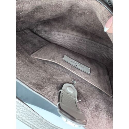 Kate Spade NY Talia Triple Compartment Gray Pebble Leather Crossbody Purse - Picture 12 of 14