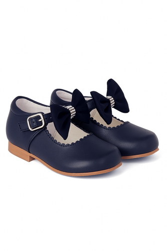 Zapatos Mary Jane para niñas con lazo y estrás - Calzado ideal para ocasiones elegantes - Imagen 5 de 22