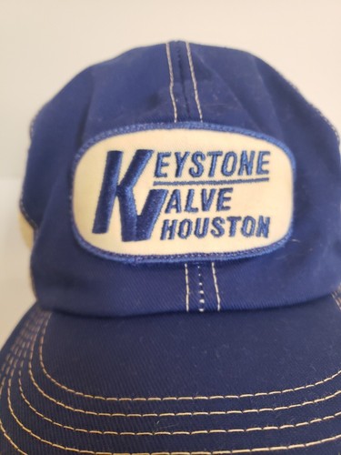 DE COLECCIÓN VÁLVULA KEYSTONE HOUSTON TX SOMBRERO DE CAMIONERO GORRA MALLA BROCA DE FLUJO POSTERIOR - Imagen 11 de 12