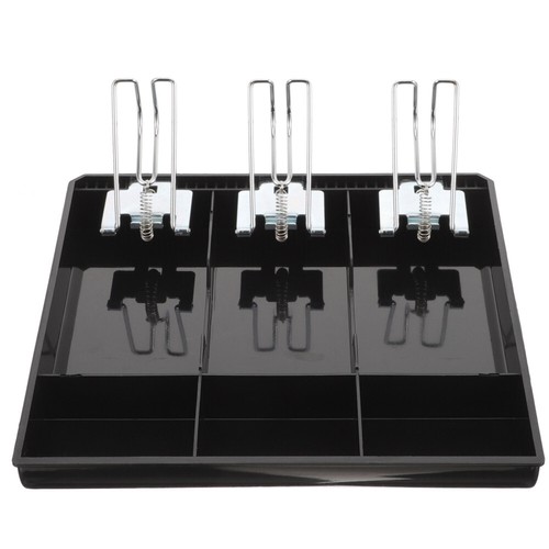 Cash Register Drawer Insert Tray with Clip Portable Money Organizer Box - Picture 2 of 12