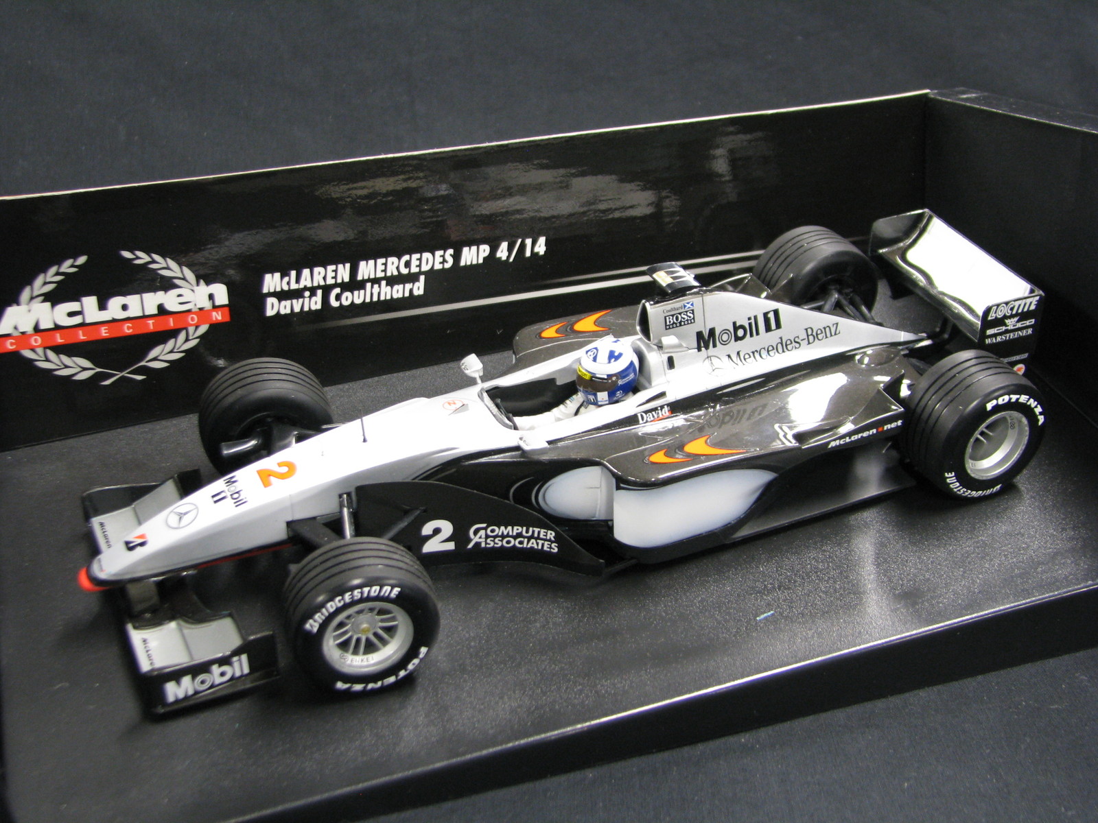 Minichamps McLaren Mercedes MP4 14 1999 1 18 2 David Coulthard (GBR) (JS) ND Minichamps McLaren Mercedes MP4 14 1999 1 18 2 David Coulthard (GBR) (JS) ND