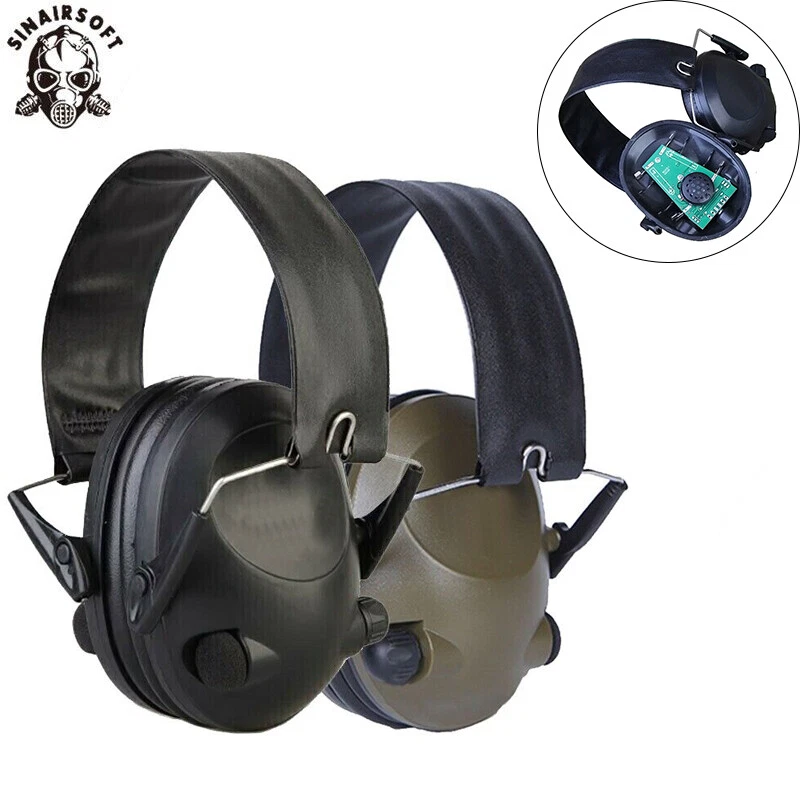 Tactical Ear Muff Ear Protection TAC-6-S Electronic Headset Peltor Noise Hearing