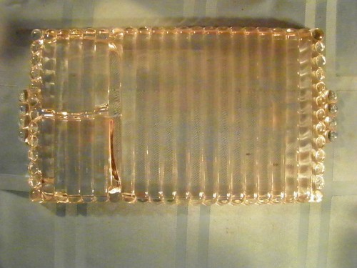 Vintage Hazel-Atlas Glass - Orchard Crystal Party Tray Set - Depression Glass - Picture 5 of 11