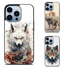 Aluminum Cover For iPhone SE4 16e 14 15 16 Plus Pro Max linework Wolf tattoo ink