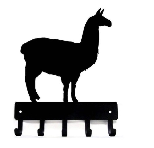 Llama 5 Hook Wall Mount Key Rack/Holder Made in USA - Picture 4 of 5