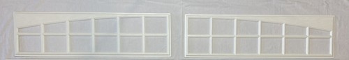 2 Amarr Cascade Replacement Inserts for Long Panel Amarr Garage Doors White - Picture 3 of 7