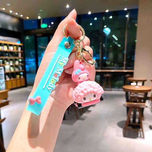 Anime Kuromi Keychain Cute Cartoon Key 3D Doll Toys Bag Pendant Game Gift - Picture 65 of 258