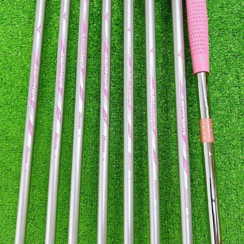 Juego de palos de golf para damas Mizuno Zephyr 1W 4W 7W HY 7i 9i Sw PT 8 piezas diestro mujeres grafito - Imagen 7 de 10