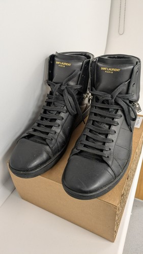 saint laurent paris hedi slimane era high top zip sneakers made in italy 2015 46