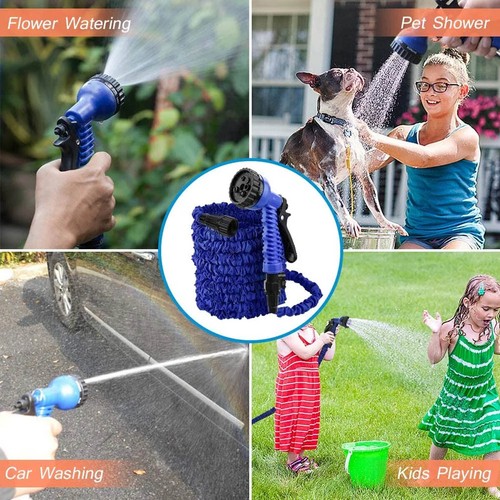 Garden Hose 25ft Water Hose for Garden, Outside Yard, 7 Function Spray Nozzle - Picture 7 of 7