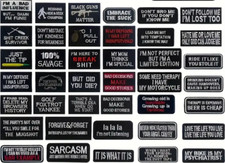 Embroidered Morale Patch Iron On Military Tactical Funny Airsoft Patches