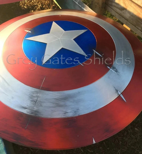 Heater Captain America’s Shield Metal 1:1,MCU Captain America Shield Movie Prop - Picture 6 of 8