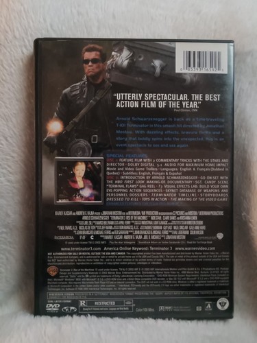 Terminator 3 Rise Of The Machines (DVD, 2003, 2 Disc Wide Screen Edition) D90 - Picture 2 of 2