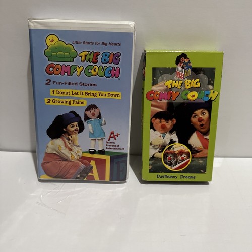 The Big Comfy Couch VHS Lot Donut Let It Bring You down, Growing, Dustbunny