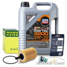 MANN ÖLFILTER+5L LIQUI MOLY TOP TEC 4200 5W-30 FÜR VW TOURAN 1T 1.9 2.0 TDI 03