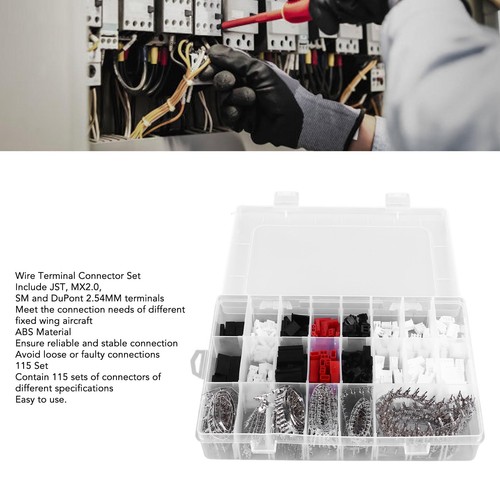 115Set JST MX SM Connector 2.5mm Pitch JST SM Connector MaleFemale Connector Kit - Afbeelding 11 van 12