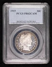 1915 P Barber Half Dollar PCGS PR-62 CAM Proof