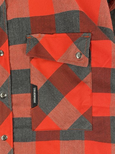 Truewerk Hemd Herren 2XL Tech Flanell Buffalo kariert Langarm Knopfleiste Druckknopf - Bild 4 von 14