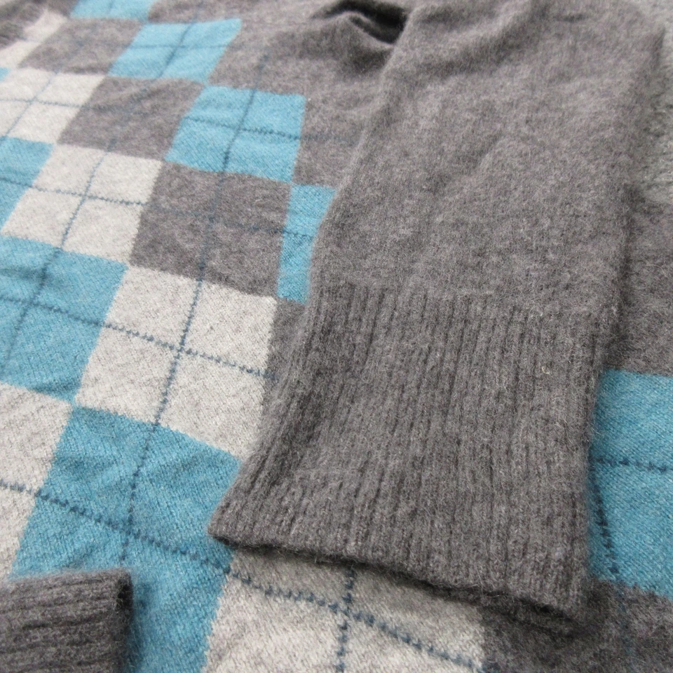 Tweeds Sweater Womens Small Argyle Cashmere Crewneck Pullover Soft Cozy Warm - Image 4 of 4