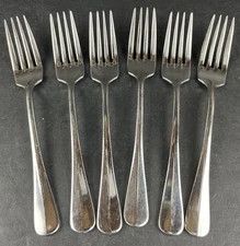 6 - Villeroy & Boch La Coupole Salad Forks 18/10 Flatware 7-1/8”