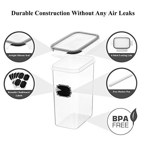 Airtight Food Storage Containers with Lids, 14PC Plastic Kitchen Storage - Bild 3 von 6