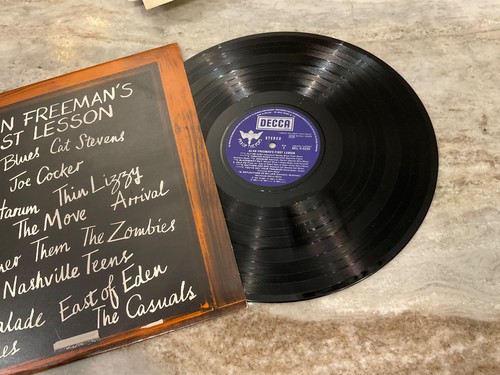 ALAN FREEMAN'S FIRST LESSON V/A LP Thin Lizzy Moody Blues 1976 UK PRESS EX/EX - Picture 3 of 4