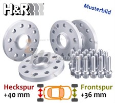 H&R Spurplatten 36 & 40mm/Achse für Renault Megane III Grandtour KZ0/1 08 >> 16