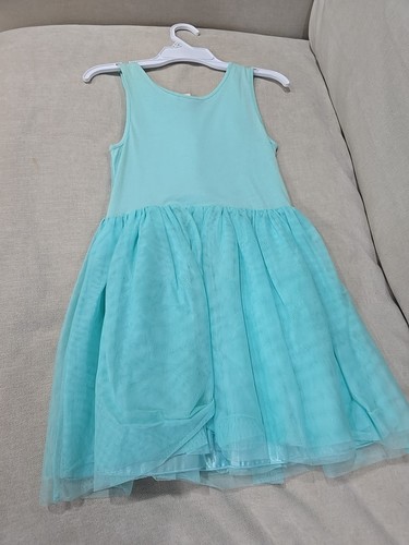 The Children's Place Girls Casual Dress Iced Mint M 8 Party Birthday Wedding - Picture 5 of 5
