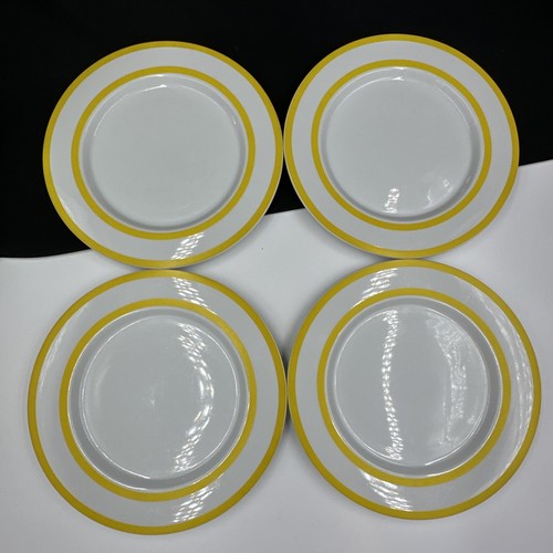 Mikasa Tangent Yellow L9121 Set Of (4) 10 3/4" Dinner Plates By Bob Van Allen - 第 5/13 張圖片