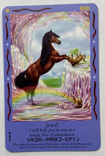 Bella Sara TCG Jewel 56/86 - RARE - Magical Friends- Pack to Sleeve Last! - Picture 2 of 3