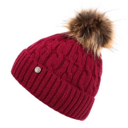 Damen Wintermütze gefüttert Strickmütze Warm Fellbommel Mütze Beanie Fleece - Bild 54 von 70