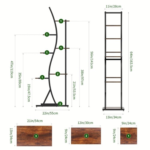 Ribelli Pflanzengestell Blumenständer Blumenhalter für Balkon Wohnzimmer - Bild 2 von 7