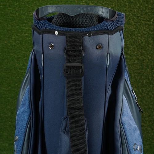 CALLAWAY GOLF ORG 15 CART BAG 15 WAY DIVIDERS GOLF BAG, PUTTER WELL, BLUE DENUIM - Picture 14 of 15