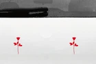 Set of 2 Rose Bowl Depeche Mode Car Sticker Violator DM Sticker Tattoo Film
