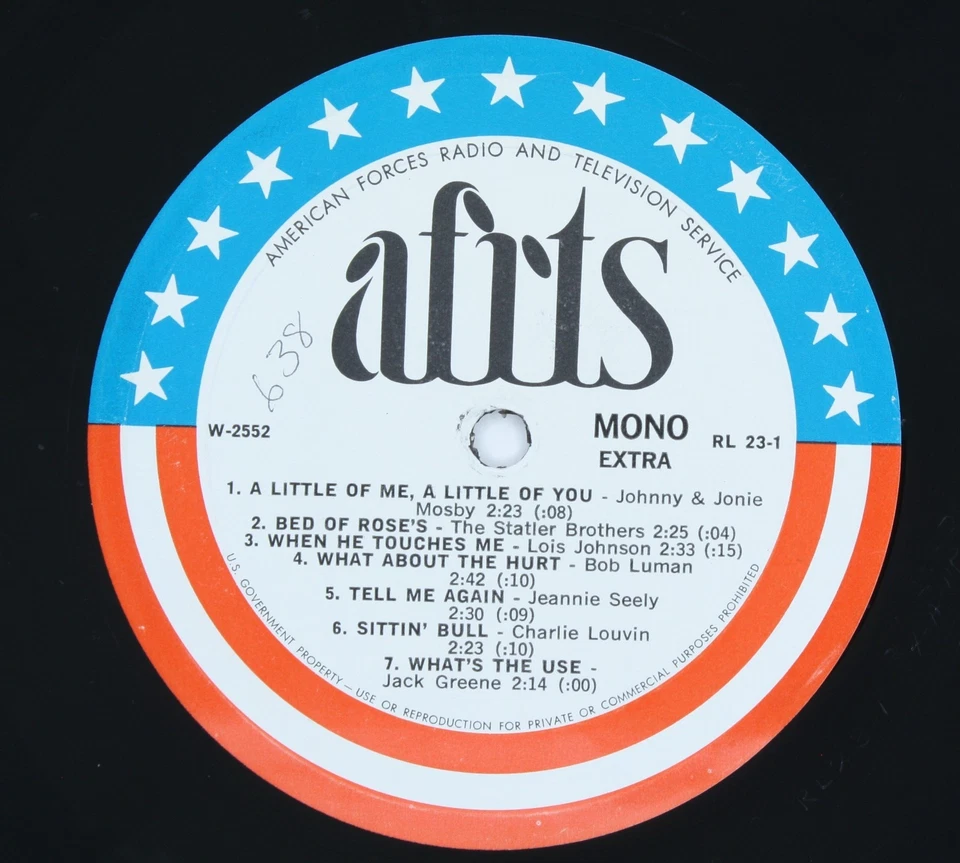 1960s AFRTS Waylon Jennings George Jones Tammy Wynette Statler Bros Armed Forces - Image 4 of 4