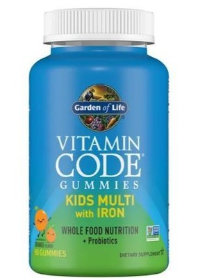 Garden of Life Vitamin Code Kids Multi with Iron Gummies, (266,56 EUR/kg)