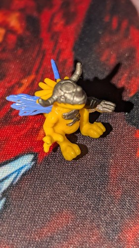 Digimon Virus Metalgreymon Mini Figure 1999 Bandai Metal Greymon 0.5 Inches Tall - Picture 2 of 3