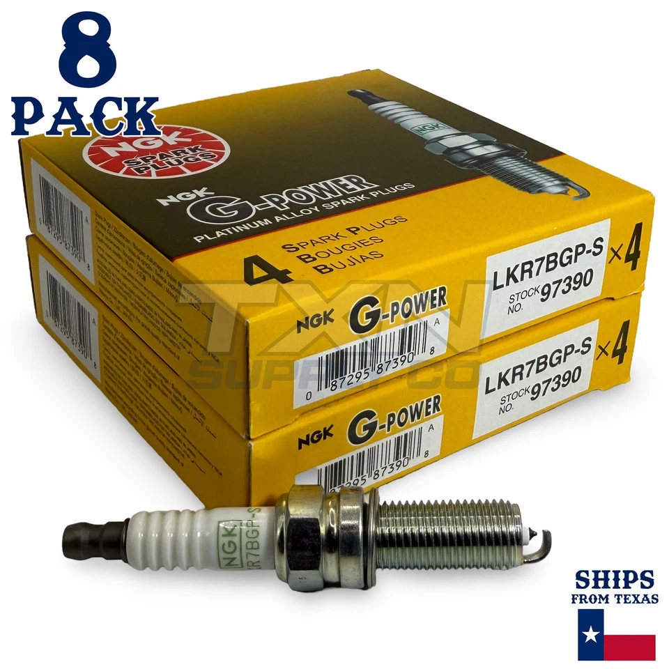 Paquete de 8 bujías NGK G-Power 2013-2015 para Hyundai Equus V8 5,0 L Foto 2 de 3