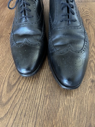 CROCKETT & JONES LUDGATE BALMORAL WING TIP OXFORD BLACK 10 US 9UK - Picture 2 of 6