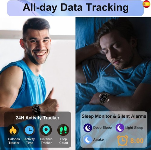 Reloj Inteligente Mujer Hombre, 1.95"HD Smartwatch con Llamadas Bluetooth, - Imagen 5 de 7