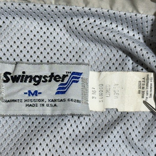 Vintage 80s Swingster Sunoco Racing Jacket Medium Blue & Gray - Bild 5 von 15