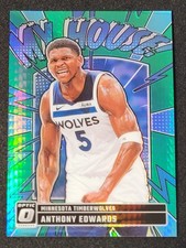 2024-25 Donruss Optic Anthony Edwards My House Green Hyper #89/249 Timberwolves