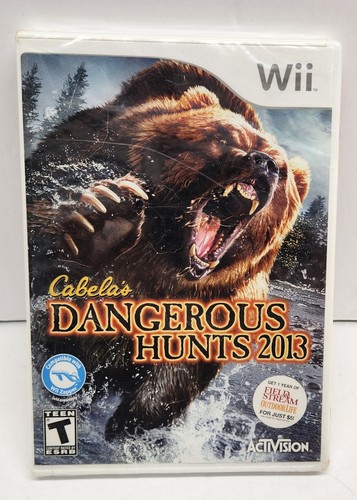 Nintendo Wii Cabela's Shotgun Rifle & New Sealed Cabela's Dangerous Hunts 2013 - Picture 2 of 24