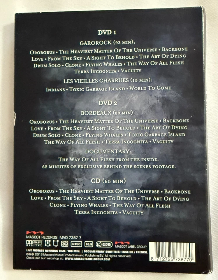 Gojira 'The Flesh Alive' Limited Edition Deluxe Version 2012 2 DVD/1CD - Image 2 of 3