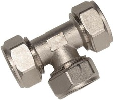 For RapidAir MaxLINE Compressed Air Piping 3/4" Tee M8011 3/4 inch, Brass 