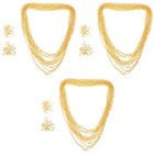  3pcs Iron Plated Round O-shaped Chain Lobster Buckle Opening Ring Combination